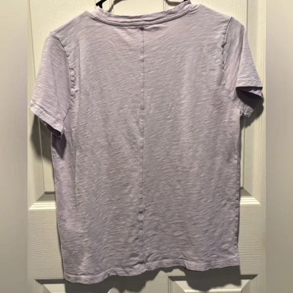 J. Crew Light Purple Short Sleeve Tee - Picture 3 of 6